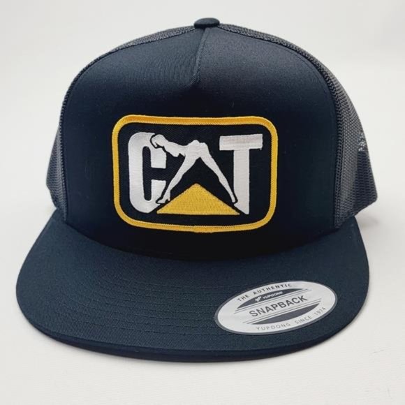 Stripper Retro Rare Flat Bill Trucker Mesh Snapback Hat Cap Diesel Power Gear